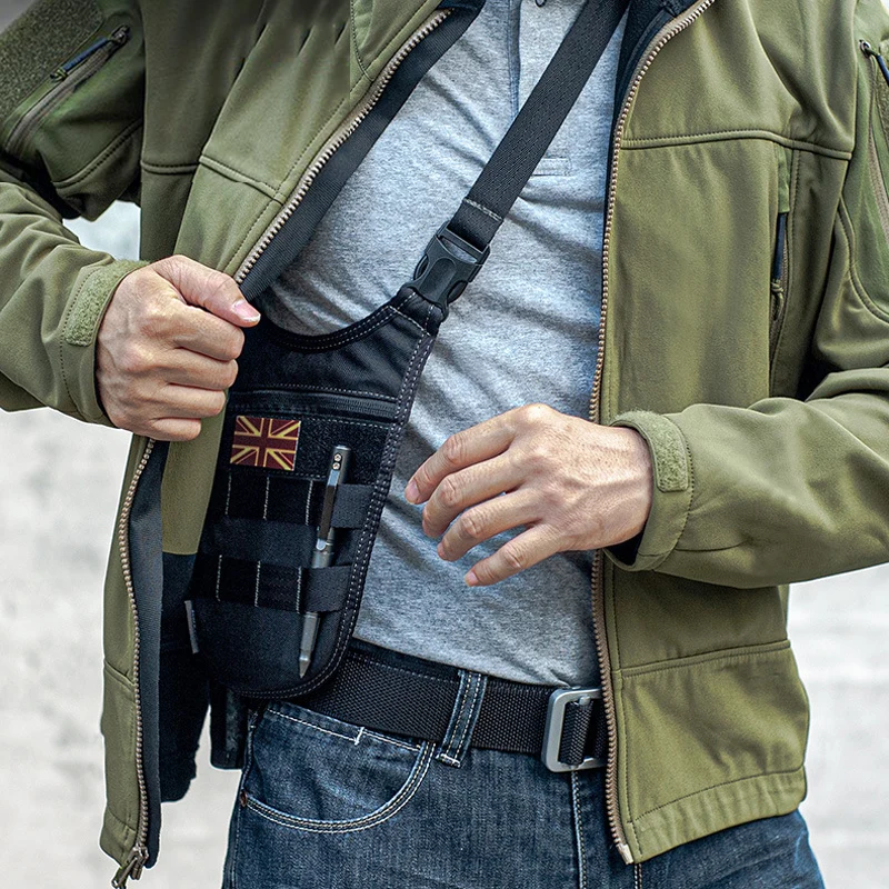 

Men'S Tactical Shoulder Bag Underarm Hidden Anti-Theft Bag Outdoor Travel Leisure Wallet Cell Phone Key Storage Bag