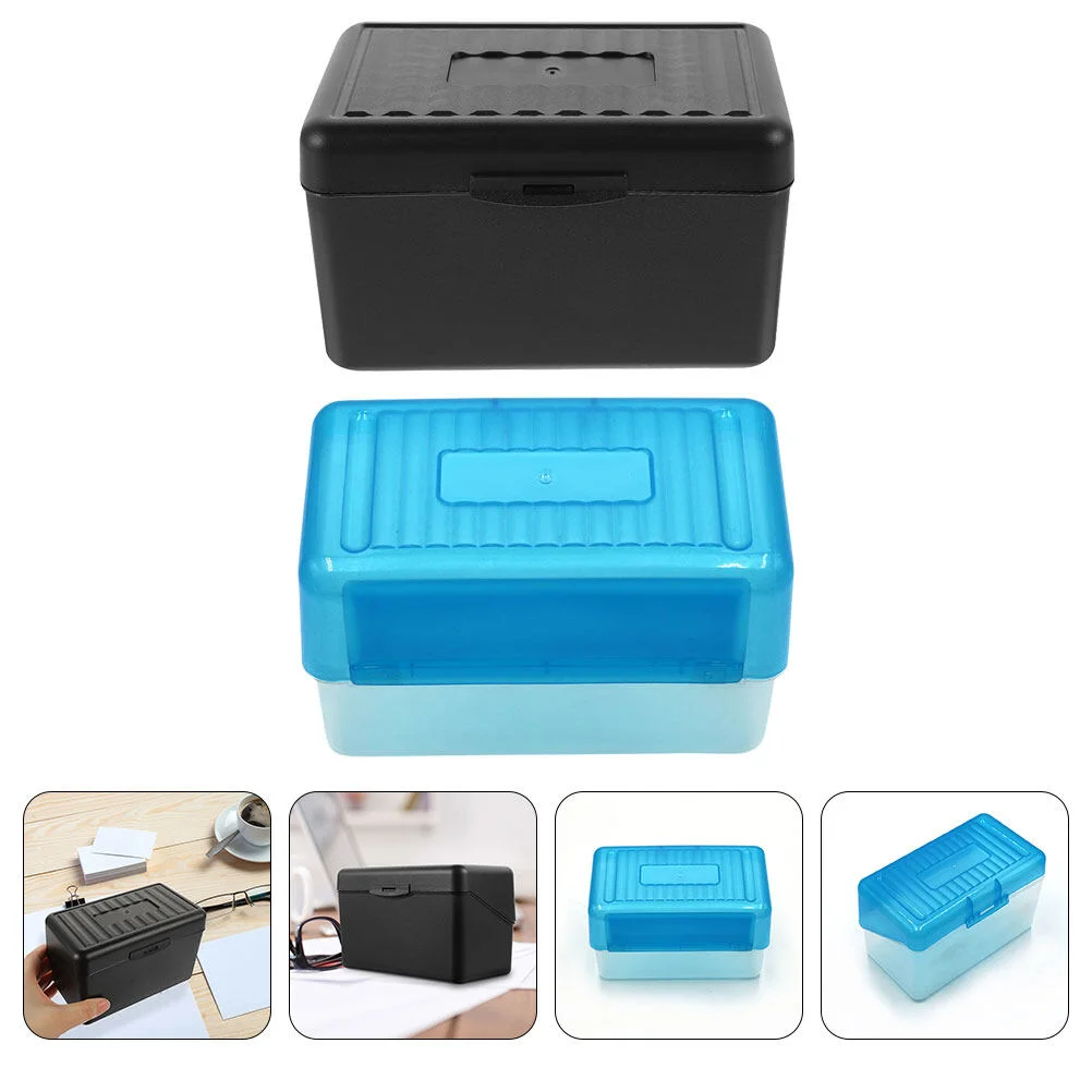 

Supplies Index Card Organizer Portable Office Cards Container Storage Case Holder