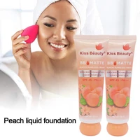 50ml peach liquid foundation face whitening bb cream brighten skin concealer moisturizing makeup base primer cosmetics for d9p9