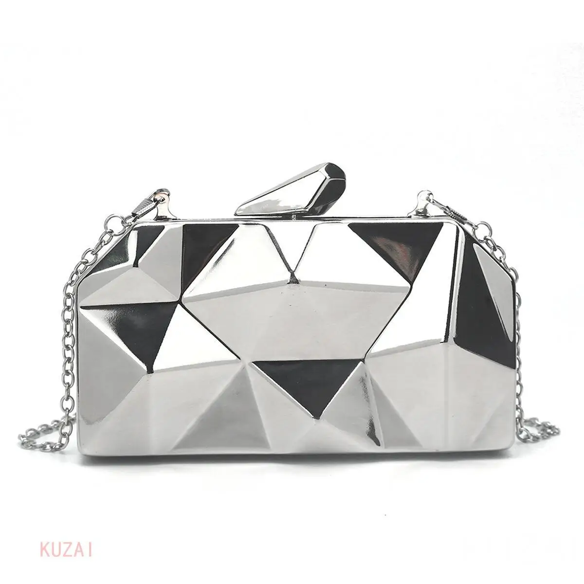 

2023 fashion metal texture chain messenger bags trendy clutch evening bag Premium Small Shoulder Bag crossbody bagssacs à main