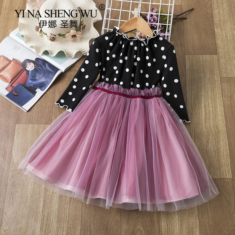 Фатиновая юбка в горошек для маленьких девочек |