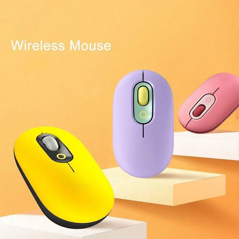 

POP MOUSE Wireless Bluetooth Mouse Notebook Tablet Office Can Be Operated Across The Screen Small And Portable