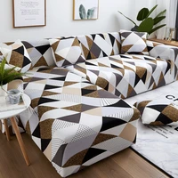geometric elastic sofa covers for living room l shape need buy 2pcs slipcovers corner chaise longue couch cover chair protector
