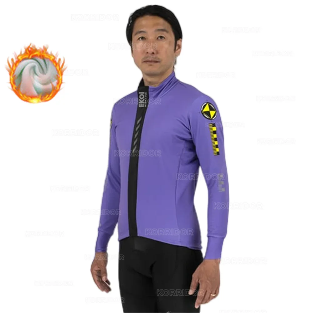 

Cycling Bib Complete 2024 EKOI WITH LOVE Jersey Winter Fleece Clothing Man Mtb Uniforms Men's Outfit Set Costume Bike Thermal