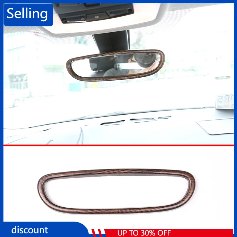 

1 шт. для BMW X1 F48 2016-2019 для BMW 2 серии 2018 сосновая древесина интерьер автомобиля зеркало заднего вида рама отделка аксессуары быстро