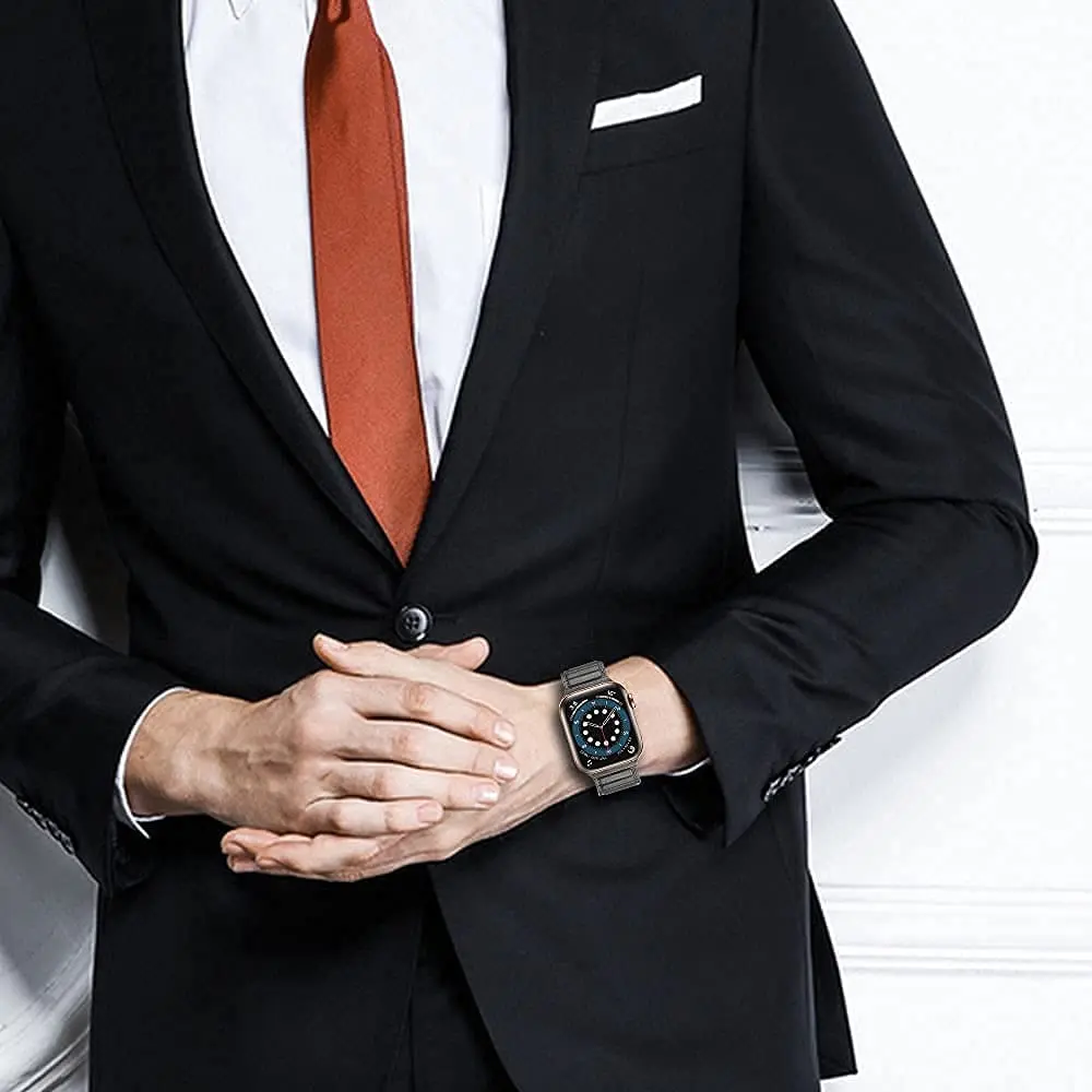 Leather Magnetic Loop Strap For Apple Watch UItra 8 7 45mm 41mm 49mm Bracelet Wristband For iWatch 6 5 4 SE 44mm 40mm 42mm 38mm