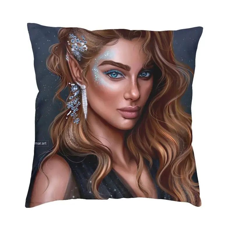 

Наволочка для подушки Feyre Archeron 45x45 см, домашняя декоративная 3D печать, дворец шипов и роз, наволочка для подушки для автомобиля с двух сторон