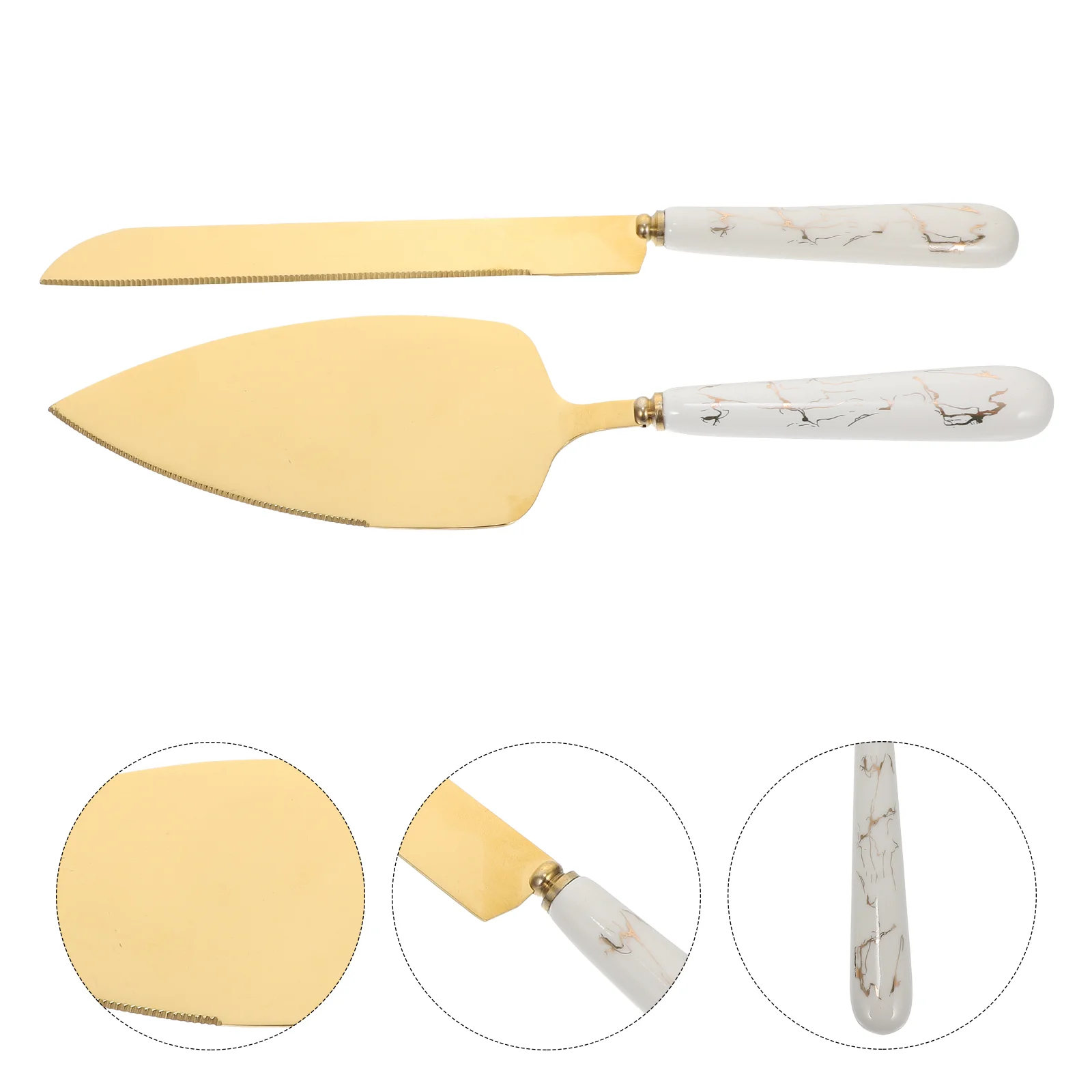 

2Pcs Cake Server Set Pie Lifter Stainless Steel Cake Spatula Server Wedding Cake Server Set Wedding Cake