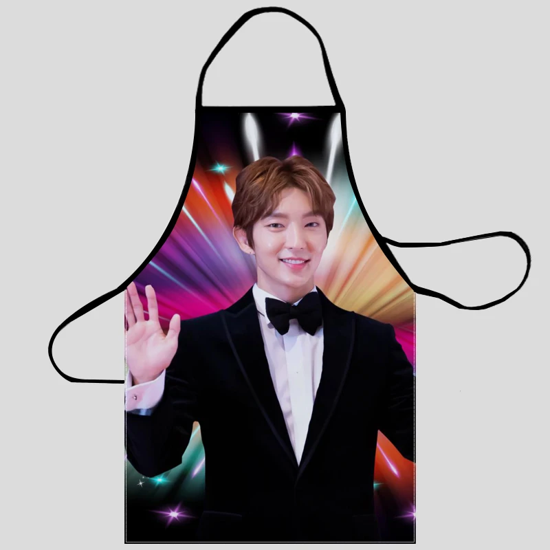 

LEE JOON GI Apron Dinner Party Cooking Apron Adult Baking Accessories Waterproof Fabric Printed Cleaning Tools