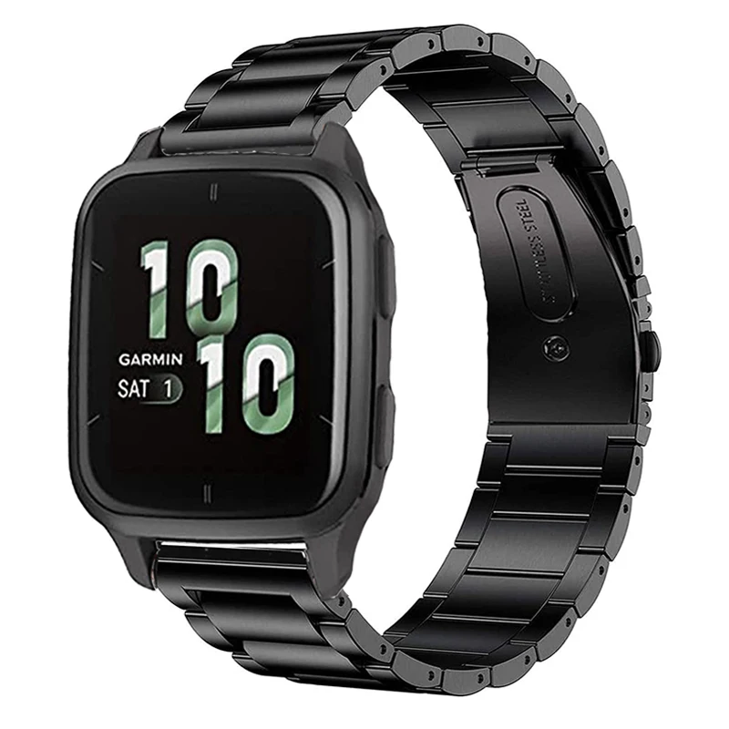 

Stainless Steel Watchband For Garmin Venu Sq 2 Music Bracelet For Garmi Venu 2 2s Plus Strap Garmin Vivoactive 3 4 4s Wrist Band