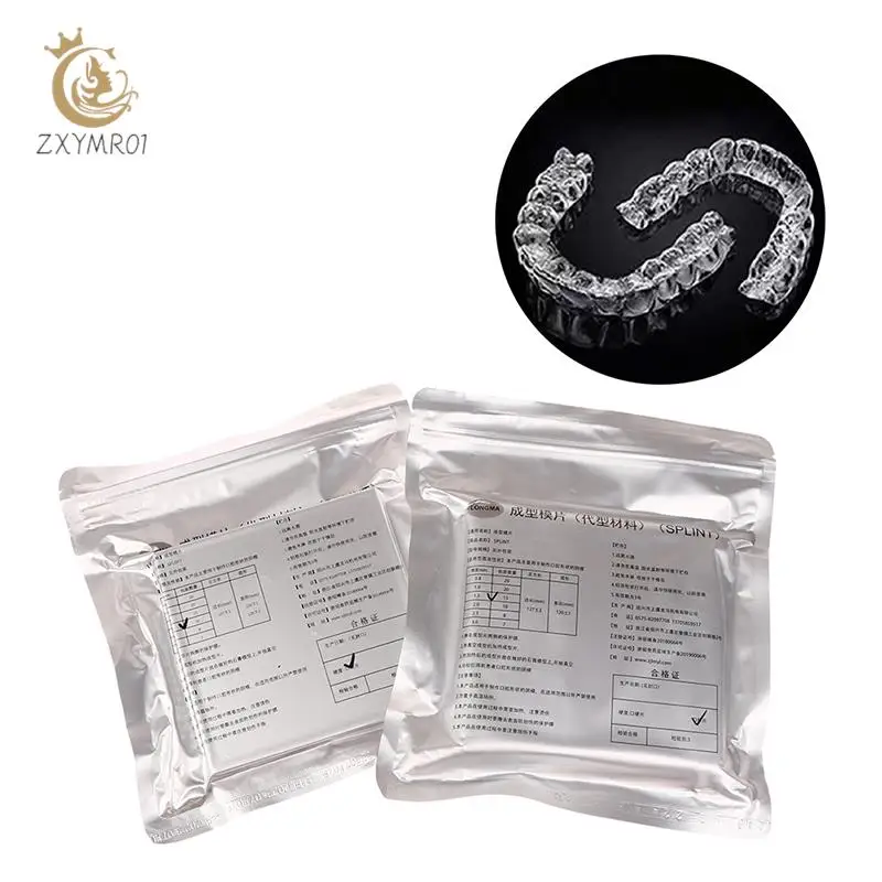 

10/15/20Pc Dental Lab Orthodontic Splint Retainer Slice Vacuum Forming Sheet Soft Hard 1.0/1.5/2.0mm Thermoforming Material