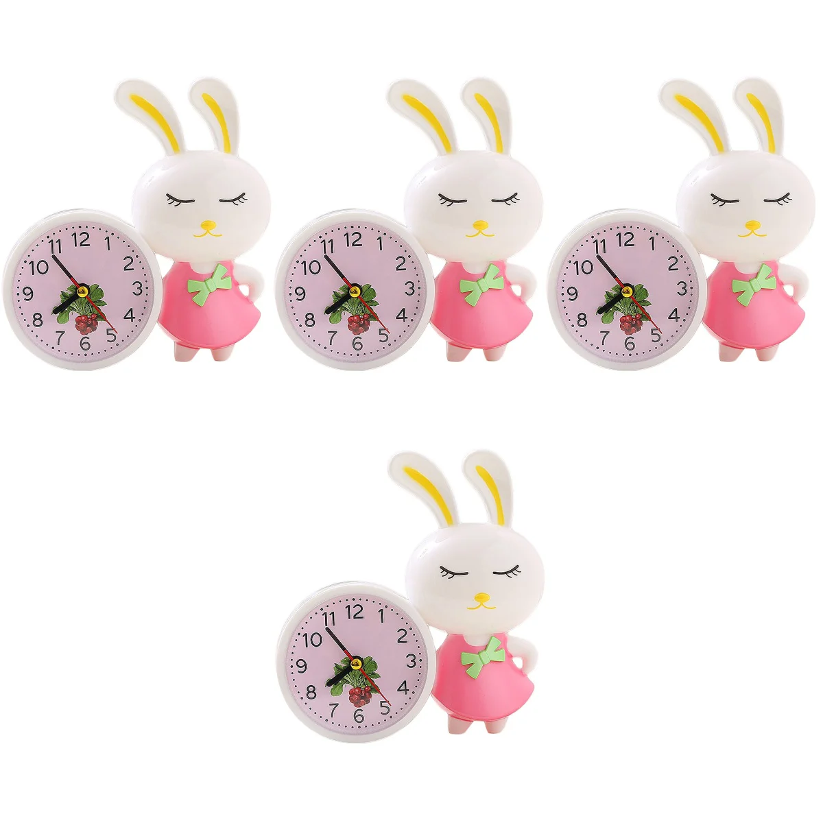 

4 шт., детские часы-будильник с кроликом
