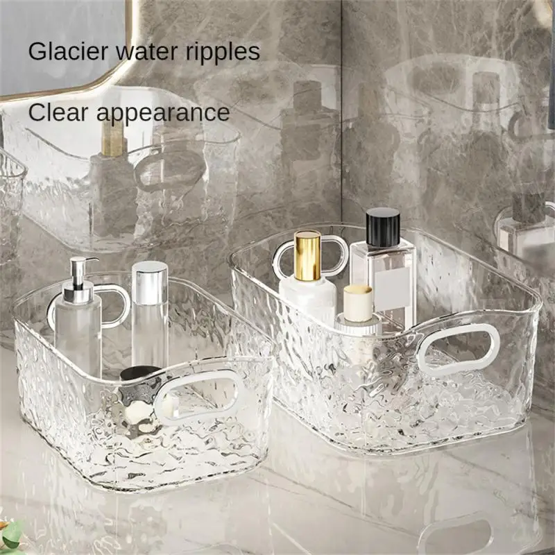 

Rounded Edges And Corners Stationery Storage Box Home Supplies Sundry Storage Rack Transparent Hand Account Storage Box Pet