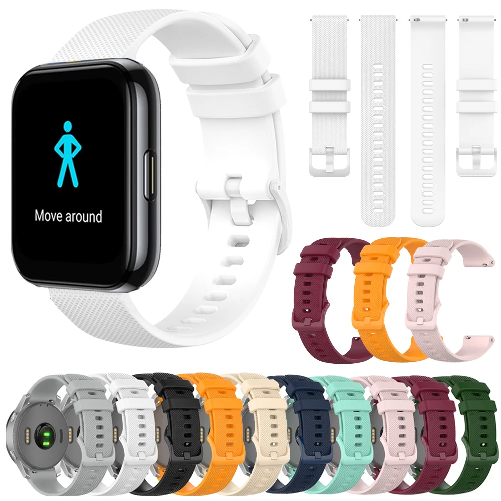 

Ремешок силиконовый для Realme Watch S 2 Pro, 20/22 мм