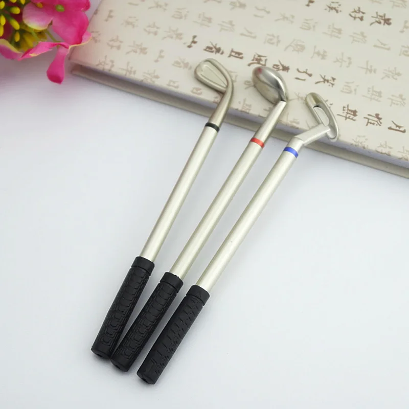 

3PCS Simulated Golf Course Premium Mini Golf Putter Pen Set Office Gift for Men Ballpoint Creative Writing Supplies Durable