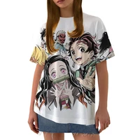 women tshirt 3d printing t shirts anime demon slayer t shirt childrens clothing short sleeve sweatshirt cartoon tops kids tees