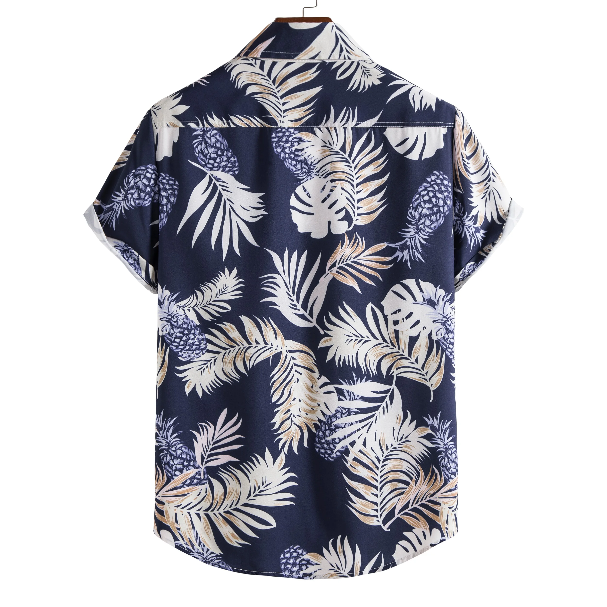 Summer Men's Short Sleeve Male Shirts for Social Luxury Man Designer Clothes Hawaiian Fashionable Elegant Classic Fashion 2022