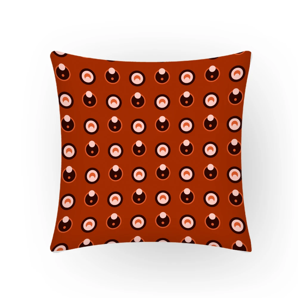 

2023 New Nordic Simple Pillowcase Office Modern Home Decoration Polyester Linen Vintage Velvet Cushion Covers Art 45x45cm E2363