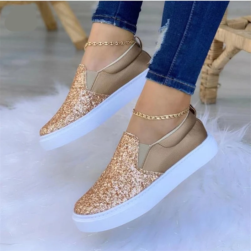 

Sneaker Woman Shoes Spring Summer 2023 Flats Thick Bottom Women's Loafers Casual Slip-on Fashion Trendyol Urban Sneakers Sports