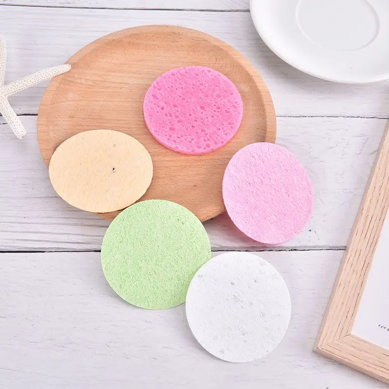 

10Pcs Soft Facial Cleaning Sponge Pad Facial Washing Cleaning Compressed Cleanser Sponge Puff Spa Exfoliating Face Care