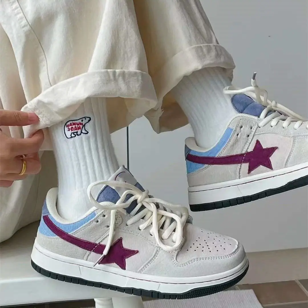 

2023 New Vintage Sandals Couple Shoes Spring Star Versatile Casual Sports Shoes Women's Shoes Chaussure Femme