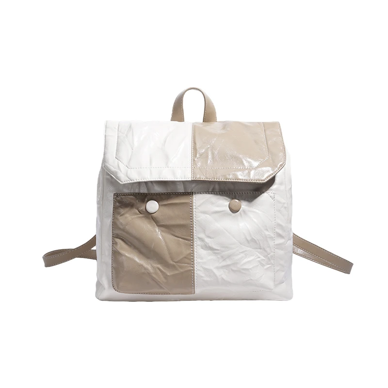 Модный вертикальный квадратный Блестящий Большой Вместительный рюкзак в