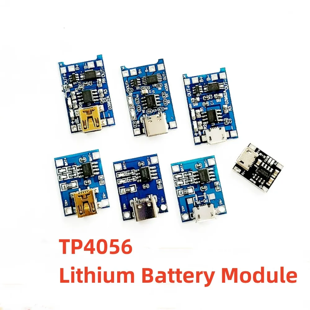 5 В Тип C MINI Micro USB 1A 18650 Bms TP 4056 TP4056 литиевая батарея, зарядная плата с защитным зарядным модулем