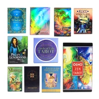 english tarot cards manga tarot card board game toys oracle card party divination prophecy card board checkerboard toy