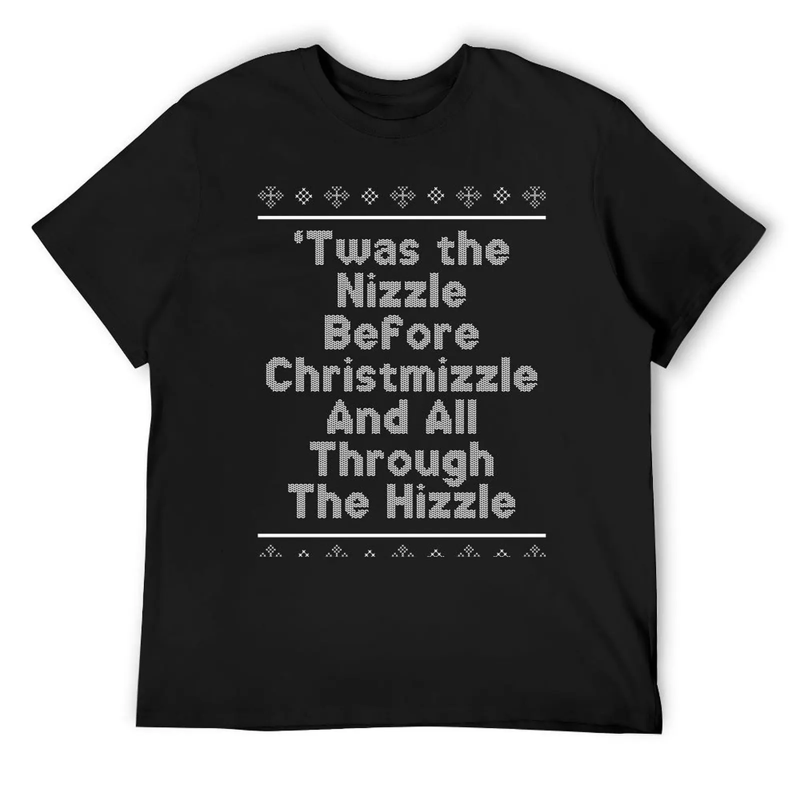 Футболка Twas The Nizzle Before Christmizzle летние топы футболки с рисунком корейские модные