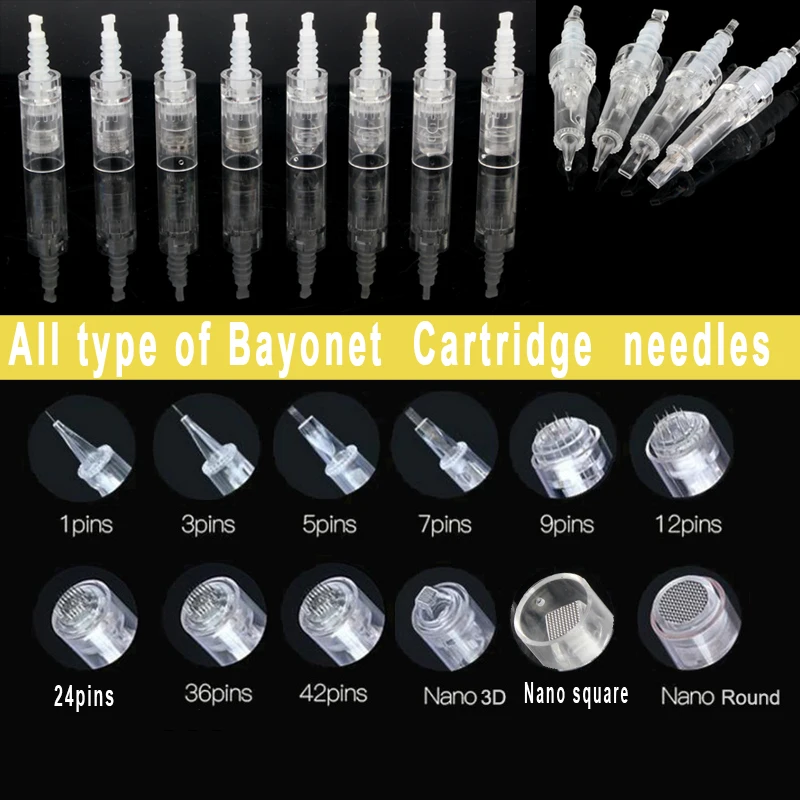 

Replacement Bayonet Cartridge Needles For ULTIMA M7 / M5 / N2 MYM /E30 Electric Dr.Pen Derma Pen Microblading Tattoo Micro Stamp