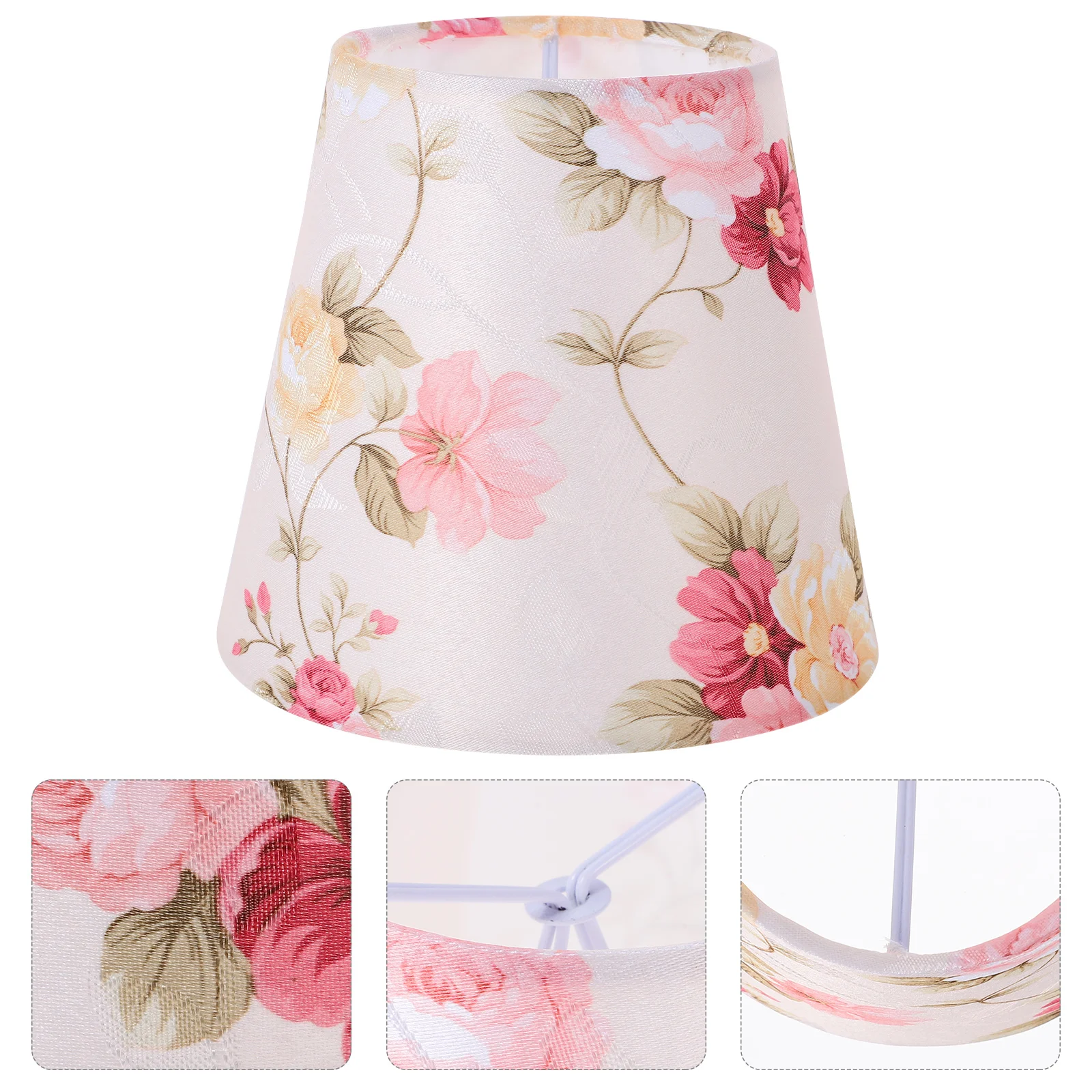 

Fabric Table Lamp Shade Light Bulb Cover Flower Desk Lamp Shade Bedside Floor Lamp Shade