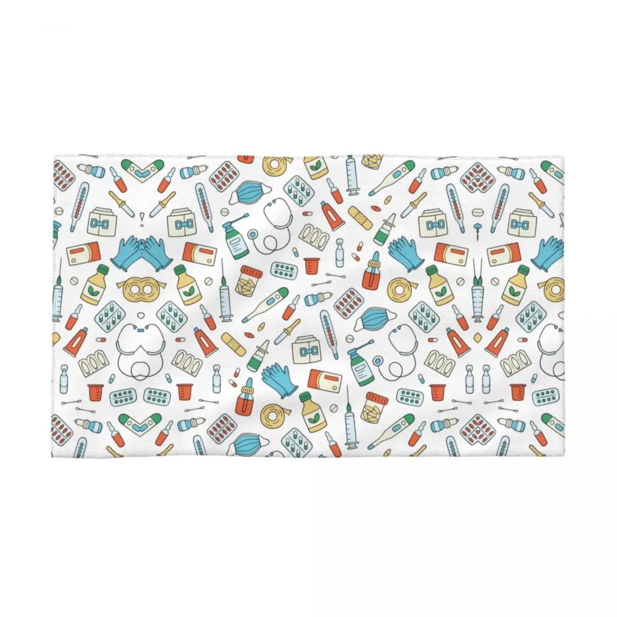 

Nurse Nursing Pattern Super Soft Cotton Face Towel Quick Dry Health Care Beach Towels