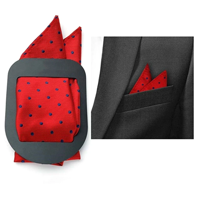 

5pcs Pocket Square Holder Scarf Silk Handkerchief Keeper Mens Suit Accessories