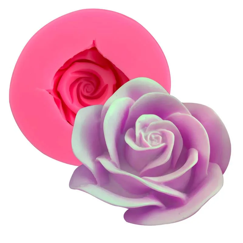 

Rose mold flowers Mu Si cake mold baking decorative tools handmade soap candle plaster mold