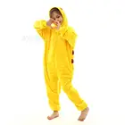 Желтый Пижама-Кигуруми для маленьких мальчиков, пижама-кигуруми в виде единорога, Детская Пижама-комбинезон для девочек, детская пижама на все тело