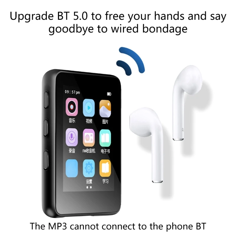 

Полноэкранный MP3-плеер с динамиком дюйма, музыкальный медиаплеер, Портативный Hi-Fi звук, Прямая поставка