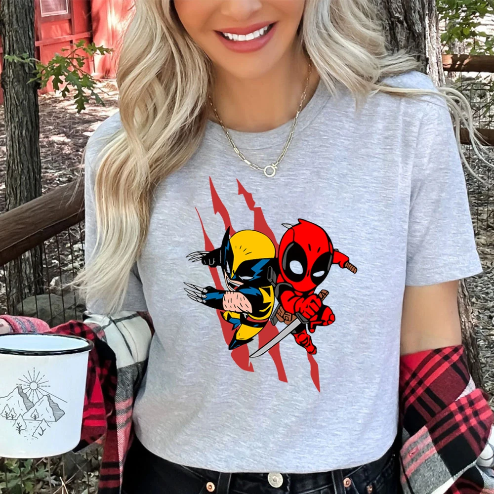 Футболка Мужская/Женская классическая с круглым вырезом и супергероем из фильма