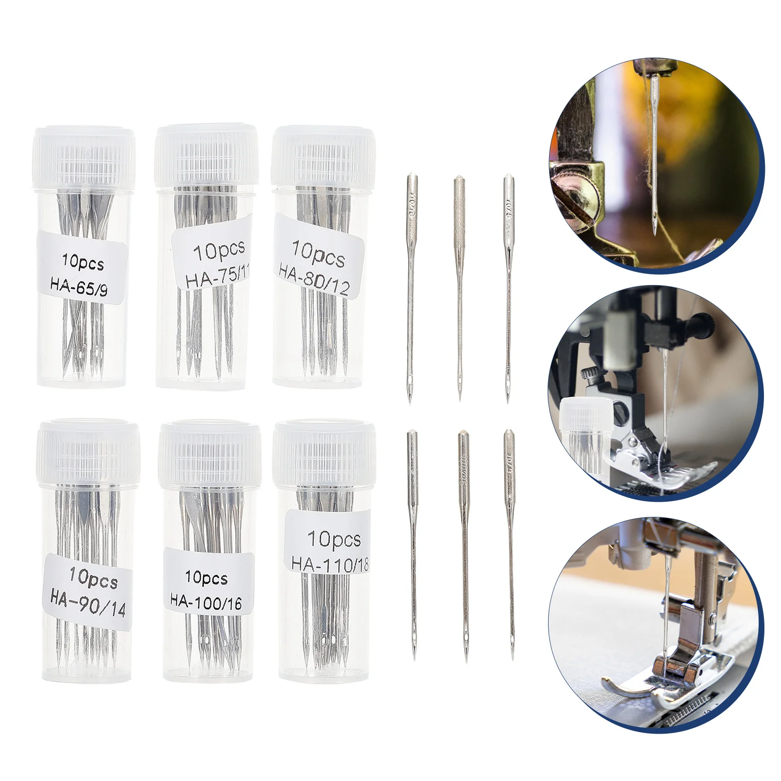 

Sewing Machine Needle Universal Twin Stitchingdouble Hand Portable Threader Point Regular Leatherprofessional Knit Pin Eye Big