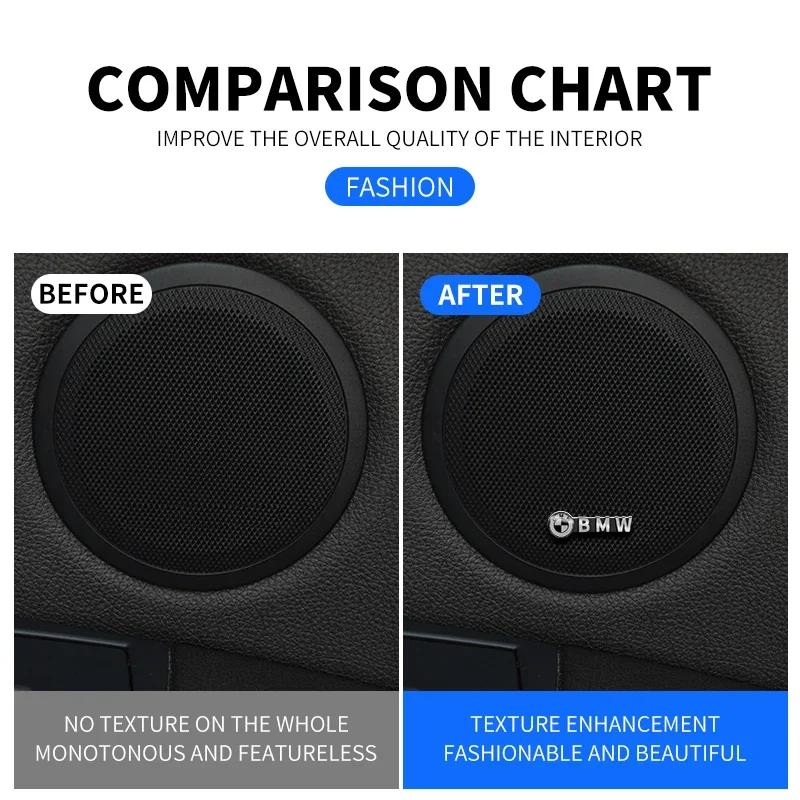 4 шт. автомобильное аудио украшение 3D алюминиевый значок эмблема наклейки для BMW X1