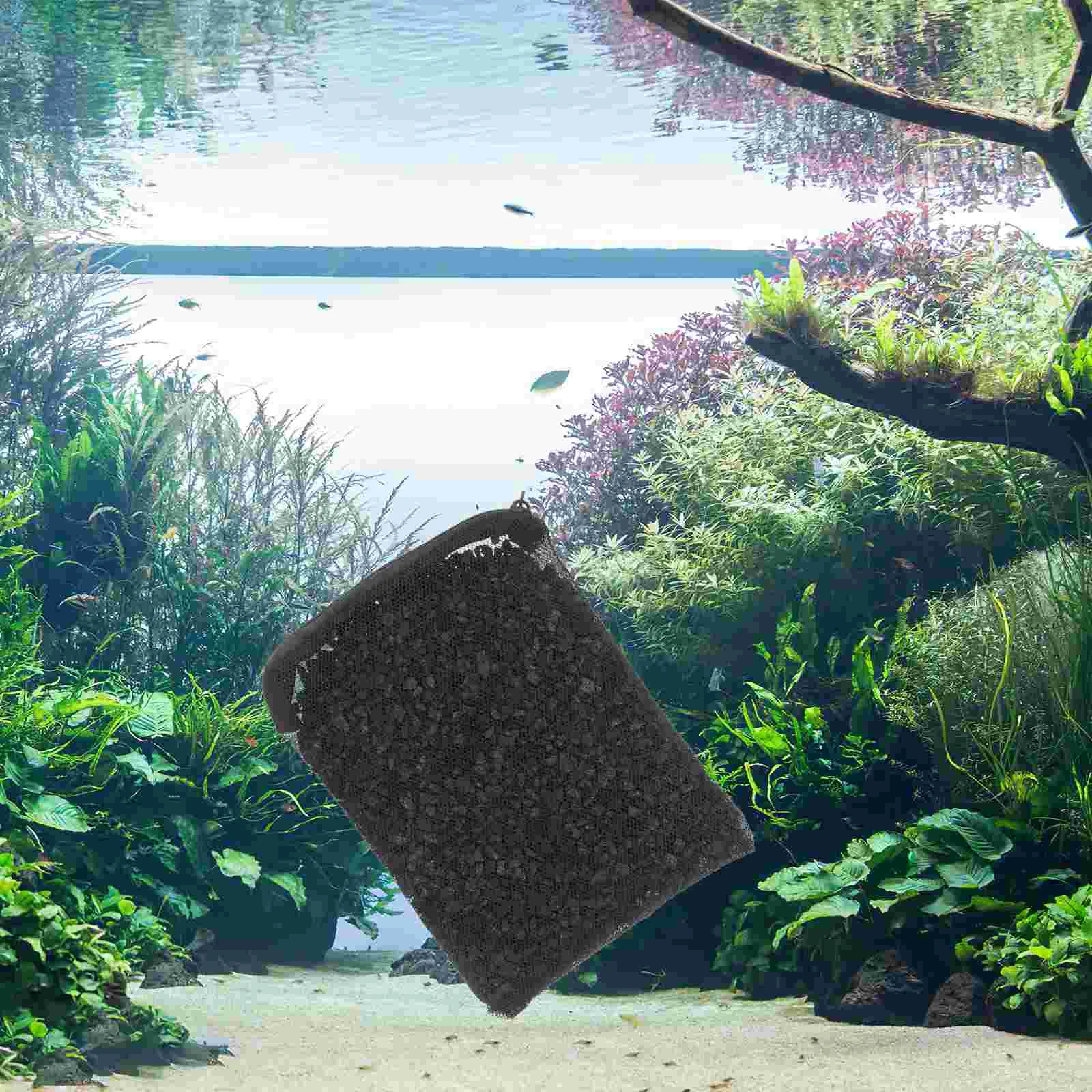 

Filtered Coconut Shell Charcoal Sponge Fish Tank Media Filtration Materials Activated Carbon Aquarium Kit