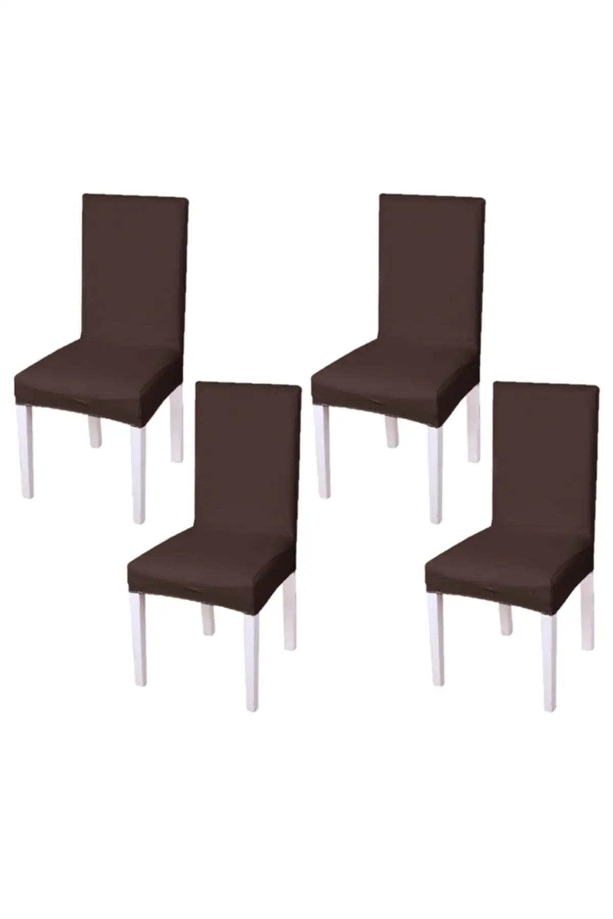 

4-пемпер с узорами, ткань лайкра, Мерцающая Обложка для стула, полиэстер, коричневый текстиль для салона