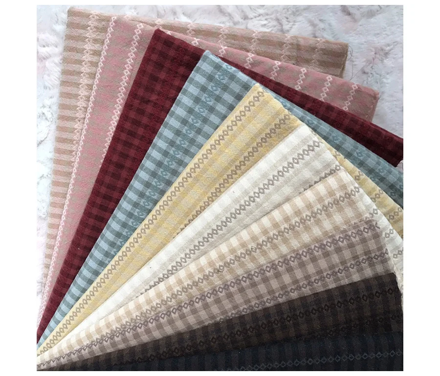 Новинка 50*70 см сделай сам японская маленькая тканевая группа окрашенная в пряжу