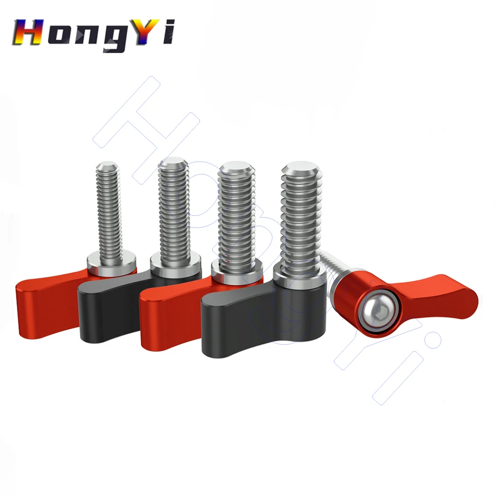 Винты с накатанной головкой 1/4 дюйма M4 M5 M6 винты L-образной формы из алюминиевого