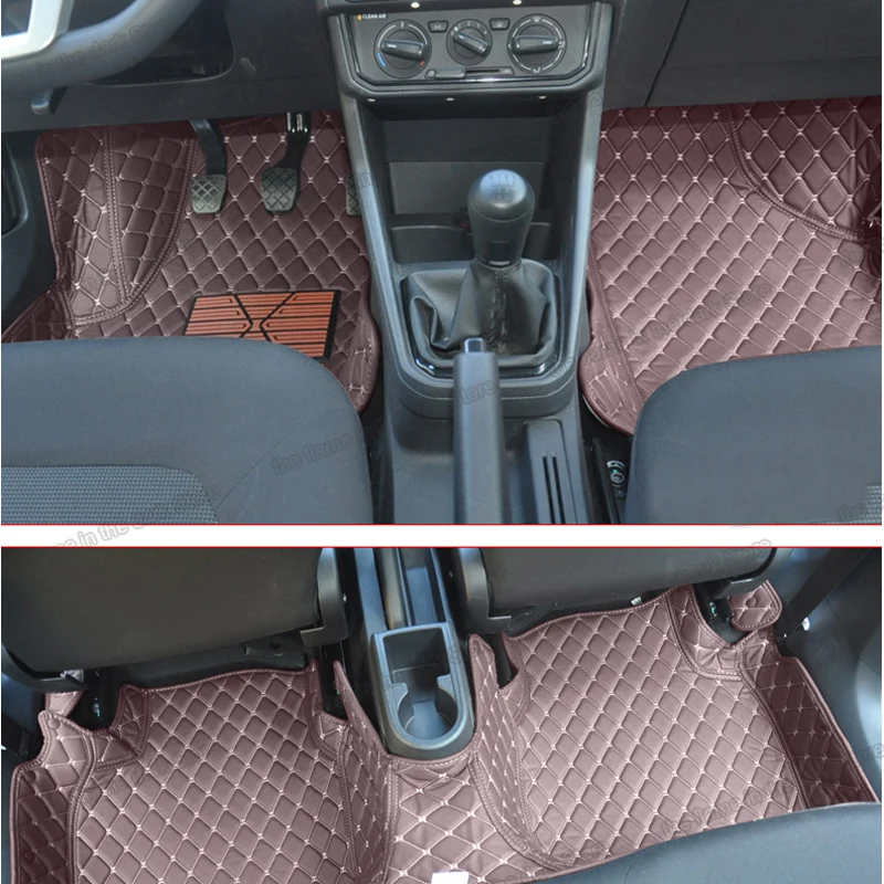 

Кожаные автомобильные коврики для skoda rapid spaceback 2013, 2014, 2015, 2016, 2017, 2018, 2019, аксессуары для интерьера