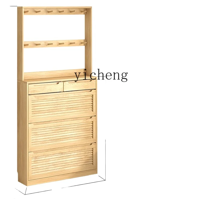 

Шкаф для обуви ZC из массива древесины дуба в скандинавском стиле