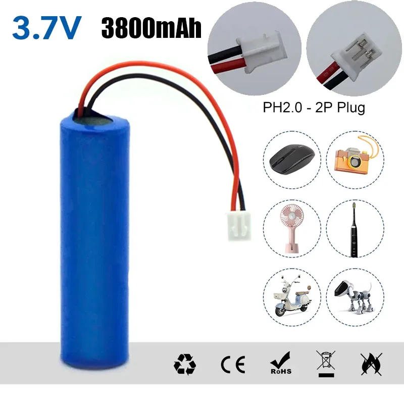 3 7 В 1S1P 3800 мАч 18650 аккумуляторная батарея перезаряжаемая оригинальные altavoz