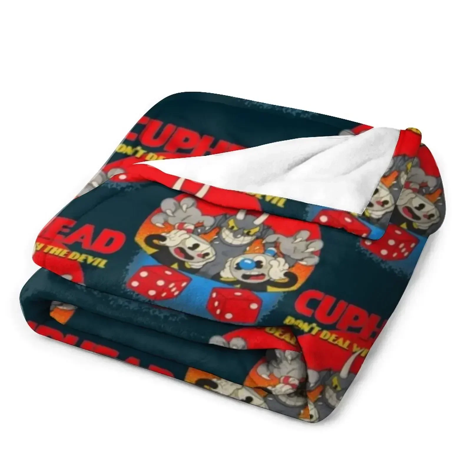 Одеяло Cuphead Mugman Don't Deal With The Devil декоративные одеяла для кемпинга