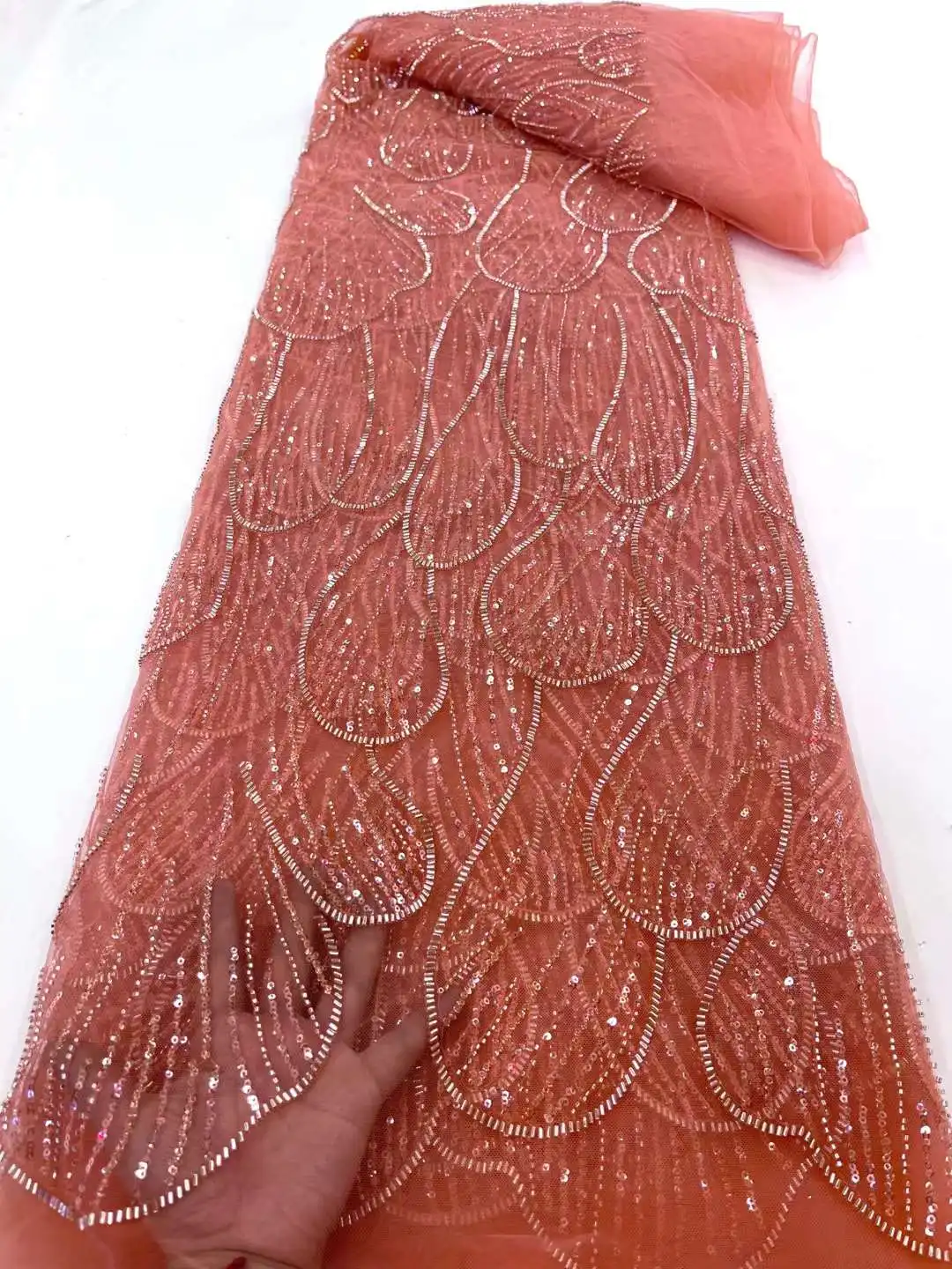 Фатин с бисером