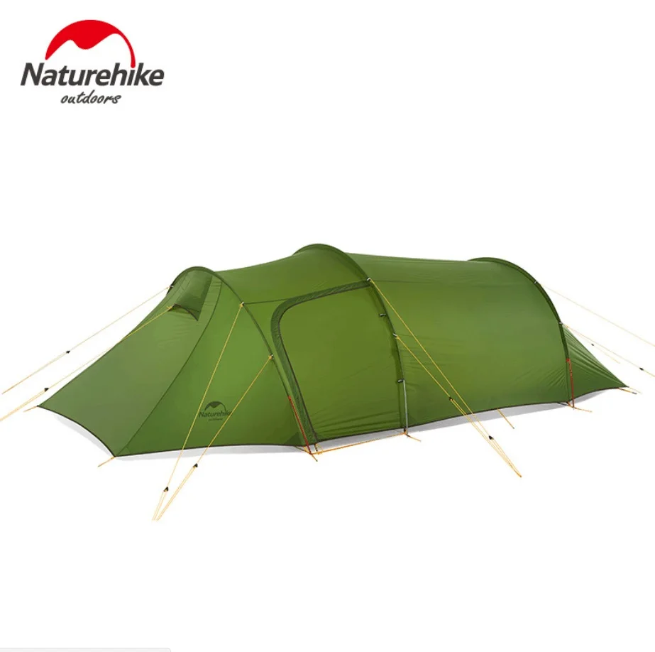 

Naturehike ultralight Opalus Tunnel double Tent outdoor hiking camping 2/3/4 Persons one bedroom & one Living room tent