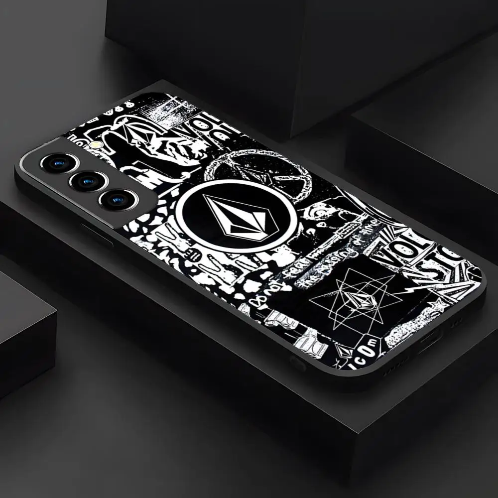 Чехол для телефона с логотипом V-Volcom Samsung Galaxy A21 Plus S22 A53 A24 A34 A54 A52 M54 Note 10 20 Ulitra FE Back Cover